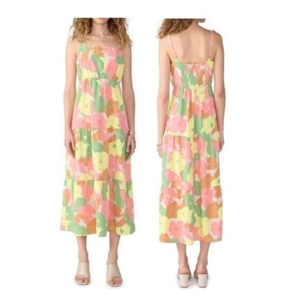 Anthropologie Social Standard Sanctuary Floral Collage Get-Away Maxi Dress Sz M - Picture 2 of 16